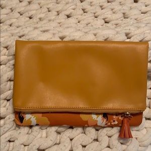 Never used floral orange clutch!